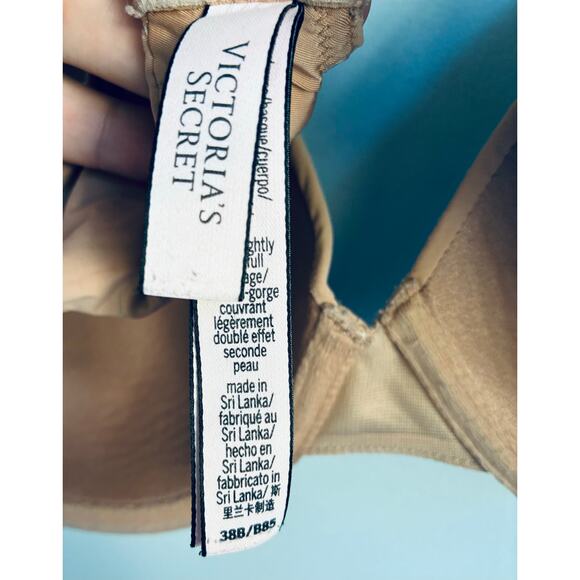 Victoria's Secret Bra T-Shirt Lightly Lined Full Coverage 38B Beige - Picture 5 of 9